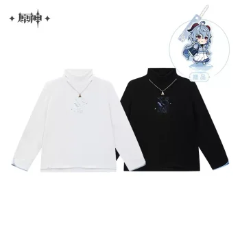 Official Merchandise Ganyu Theme Impression Series: Semi-High Neck Knit Shirt | Genshin Impact