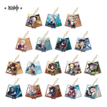 Official Merchandise Genshin Impact Theme Series Character Double-Sided Acrylic Keychains