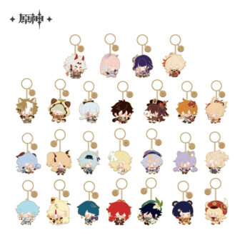 Official Merchandise Chibi Character Series Metal Charms | Genshin Impact