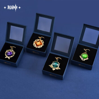 Official Merchandise Genshin Impact Theme Series Vision Keychains | Genshin Impact